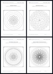 Mandala Art Therapy four sample coloring pages from beginner harmony to master zentangle lace